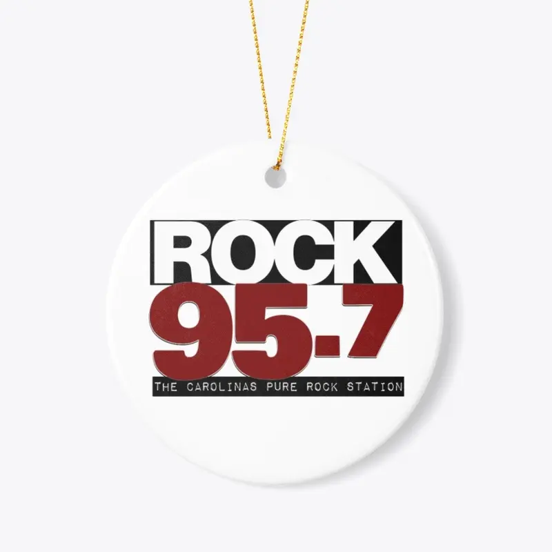 95.7 Ceramic Ornament